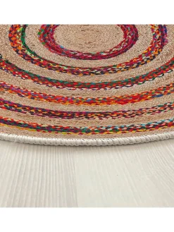 ABERTO DESIGN Teppiche & Fußmatten<Kurzflor-Teppich in Beige/ Rot