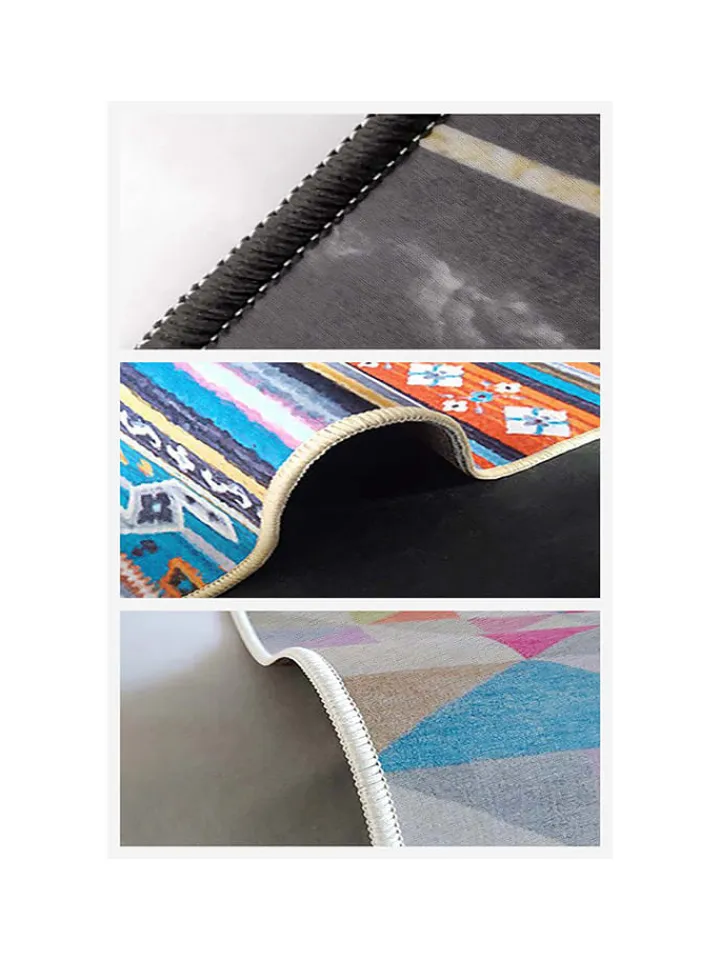 ABERTO DESIGN Teppiche & Fußmatten<Kurzflor-Teppich in Beige/ Rot
