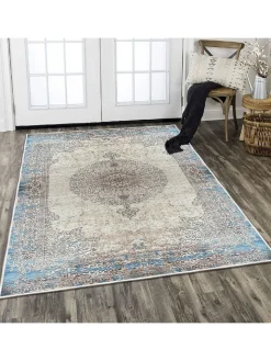ABERTO DESIGN Teppiche & Fußmatten<Kurzflor-Teppich in Bunt
