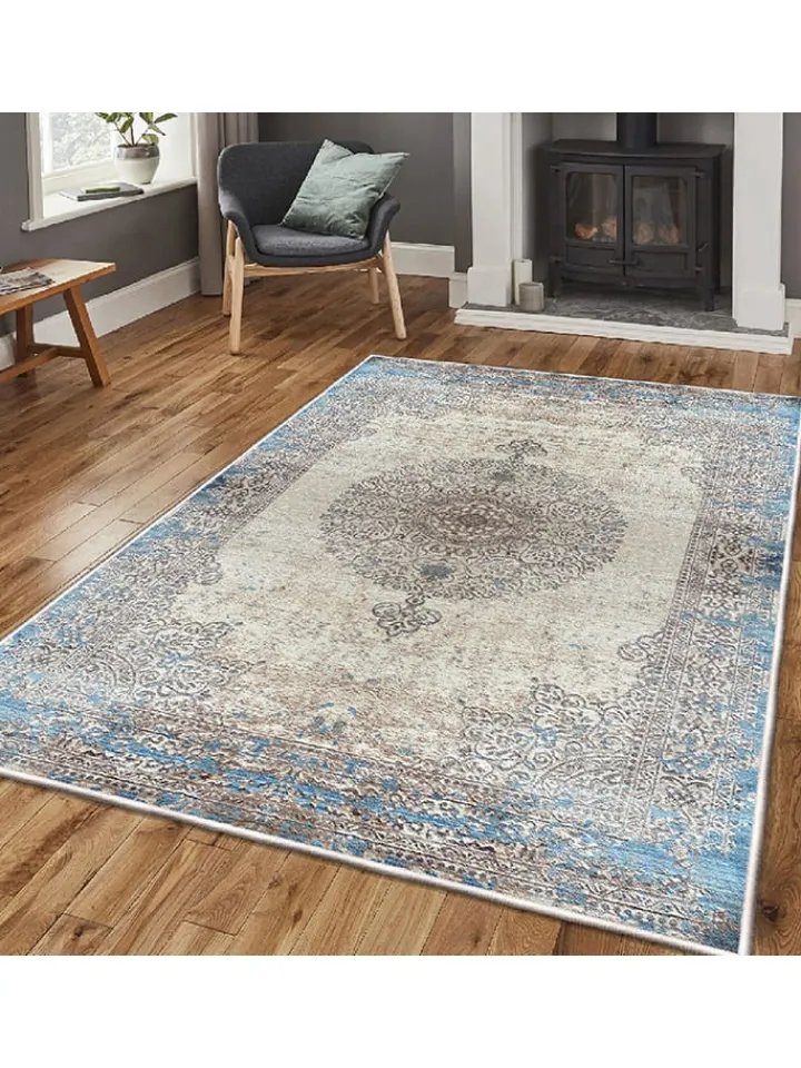 ABERTO DESIGN Teppiche & Fußmatten<Kurzflor-Teppich in Bunt