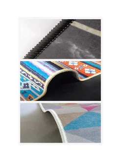 ABERTO DESIGN Teppiche & Fußmatten<Kurzflor-Teppich in Bunt