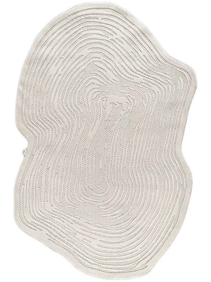 ABERTO DESIGN Teppiche & Fußmatten<Kurzflor-Teppich in Creme