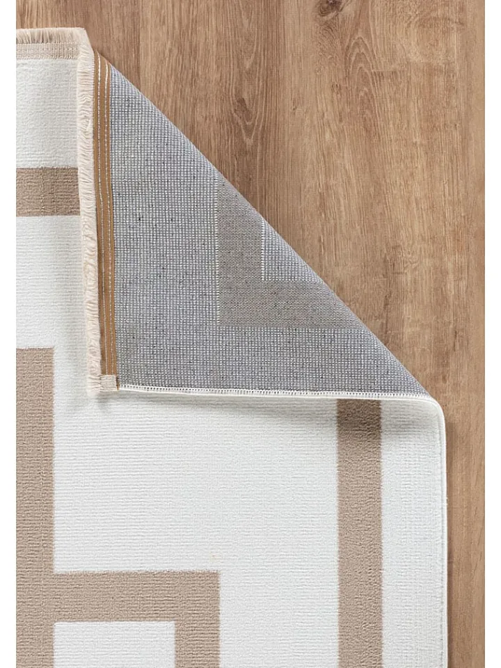 ABERTO DESIGN Teppiche & Fußmatten<Kurzflor-Teppich in Creme/ Beige
