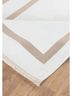 ABERTO DESIGN Teppiche & Fußmatten<Kurzflor-Teppich in Creme/ Beige