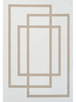 ABERTO DESIGN Teppiche & Fußmatten<Kurzflor-Teppich in Creme/ Beige