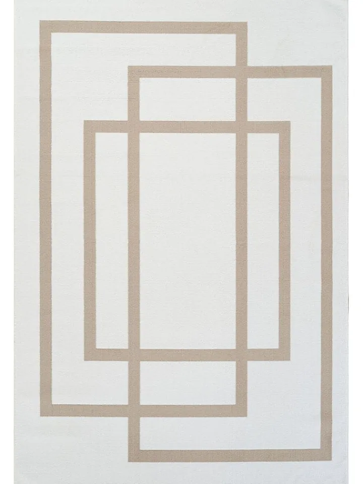ABERTO DESIGN Teppiche & Fußmatten<Kurzflor-Teppich in Creme/ Beige
