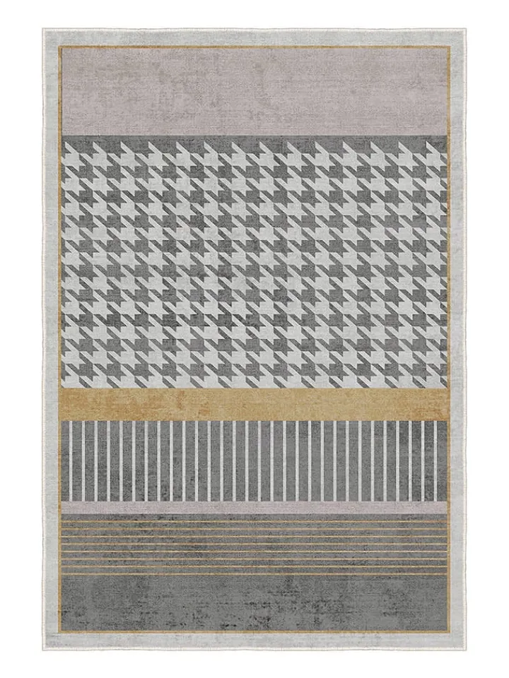 CARPET DIEM Teppiche & Fußmatten<Kurzflor-Teppich in Grau/ Hellbraun
