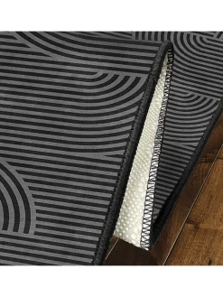 CARPET DIEM Teppiche & Fußmatten<Kurzflor-Teppich in Grau/ Schwarz