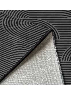 CARPET DIEM Teppiche & Fußmatten<Kurzflor-Teppich in Grau/ Schwarz