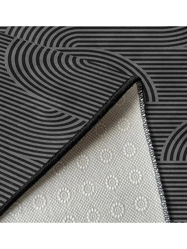 CARPET DIEM Teppiche & Fußmatten<Kurzflor-Teppich in Grau/ Schwarz