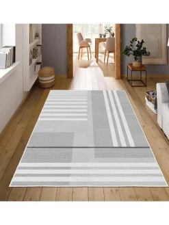 CARPET DIEM Teppiche & Fußmatten<Kurzflor-Teppich in Grau/ Weiß