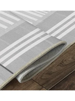 CARPET DIEM Teppiche & Fußmatten<Kurzflor-Teppich in Grau/ Weiß
