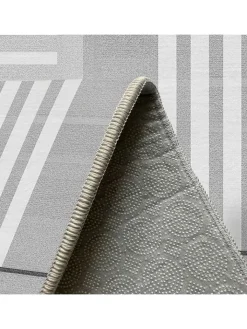 CARPET DIEM Teppiche & Fußmatten<Kurzflor-Teppich in Grau/ Weiß