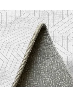 CARPET DIEM Teppiche & Fußmatten<Kurzflor-Teppich in Grau/ Weiß