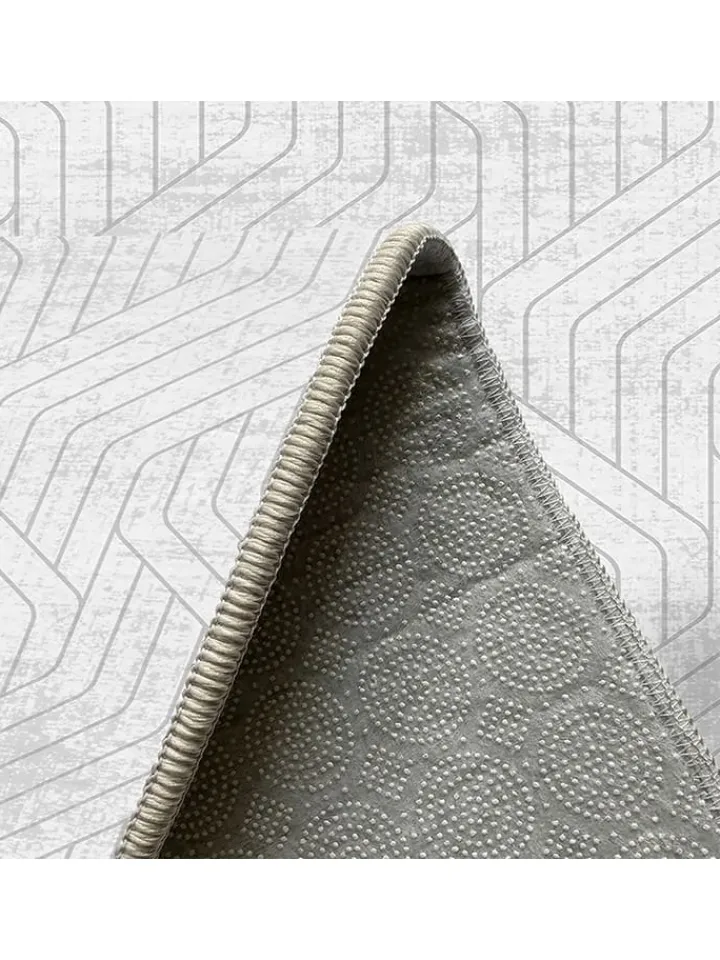 CARPET DIEM Teppiche & Fußmatten<Kurzflor-Teppich in Grau/ Weiß
