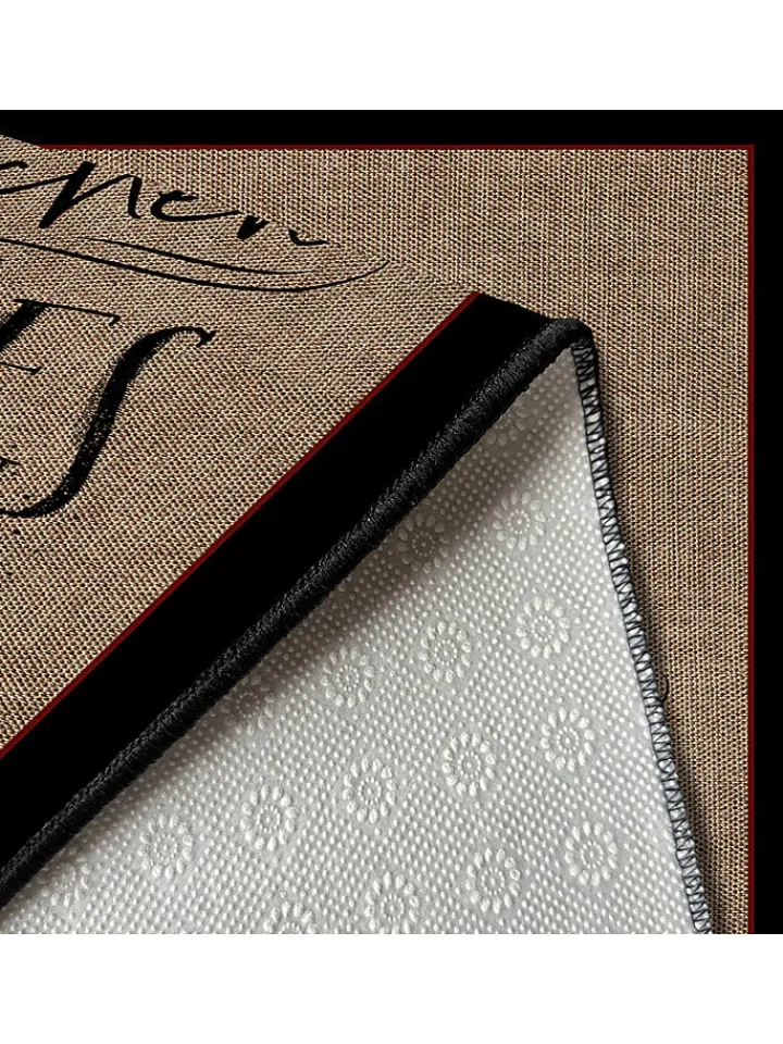 CARPET DIEM Teppiche & Fußmatten<Kurzflor-Teppich in Hellbraun/ Schwarz