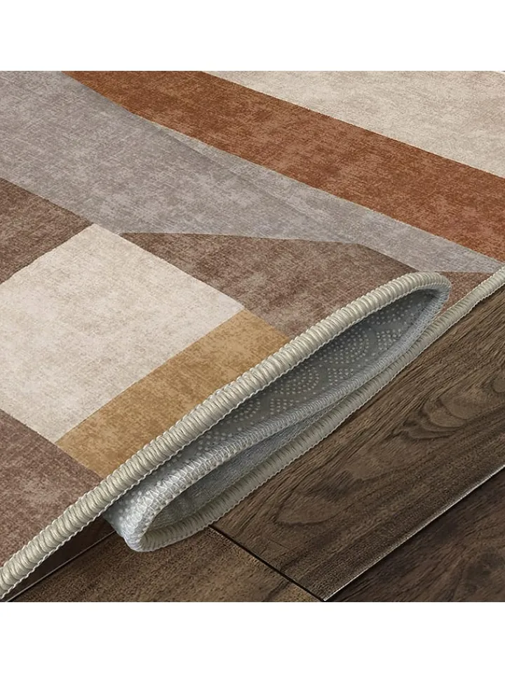CARPET DIEM Teppiche & Fußmatten<Kurzflor-Teppich in Hellbraun/ Grau/ Beige