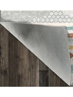Mioli Teppiche & Fußmatten<Kurzflor-Teppich "Infkece" in Creme/ Blau/ Braun