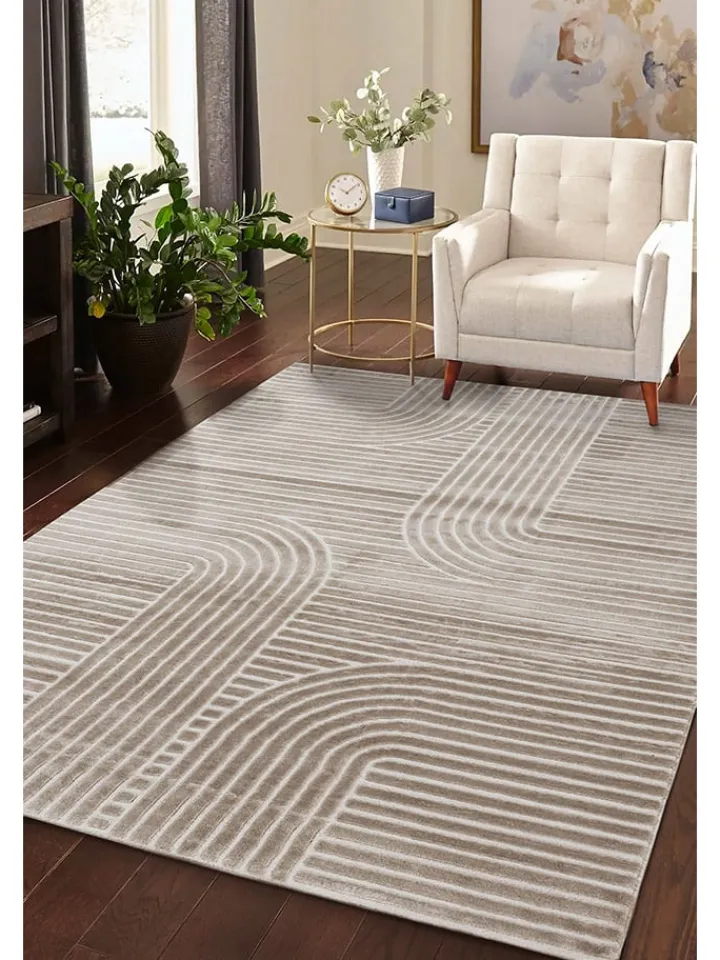 ABC Italia Teppiche & Fußmatten<Kurzflor-Teppich "Mito" in Beige