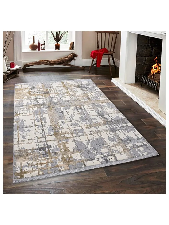 Mioli Teppiche & Fußmatten<Kurzflor-Teppich "Notta" in Grau/ Beige