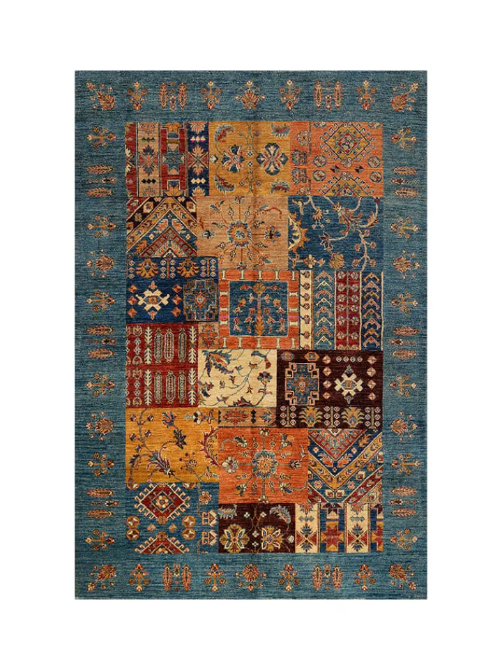 Mioli Teppiche & Fußmatten<Kurzflor-Teppich "Woopamuk" in Orange/ Blau