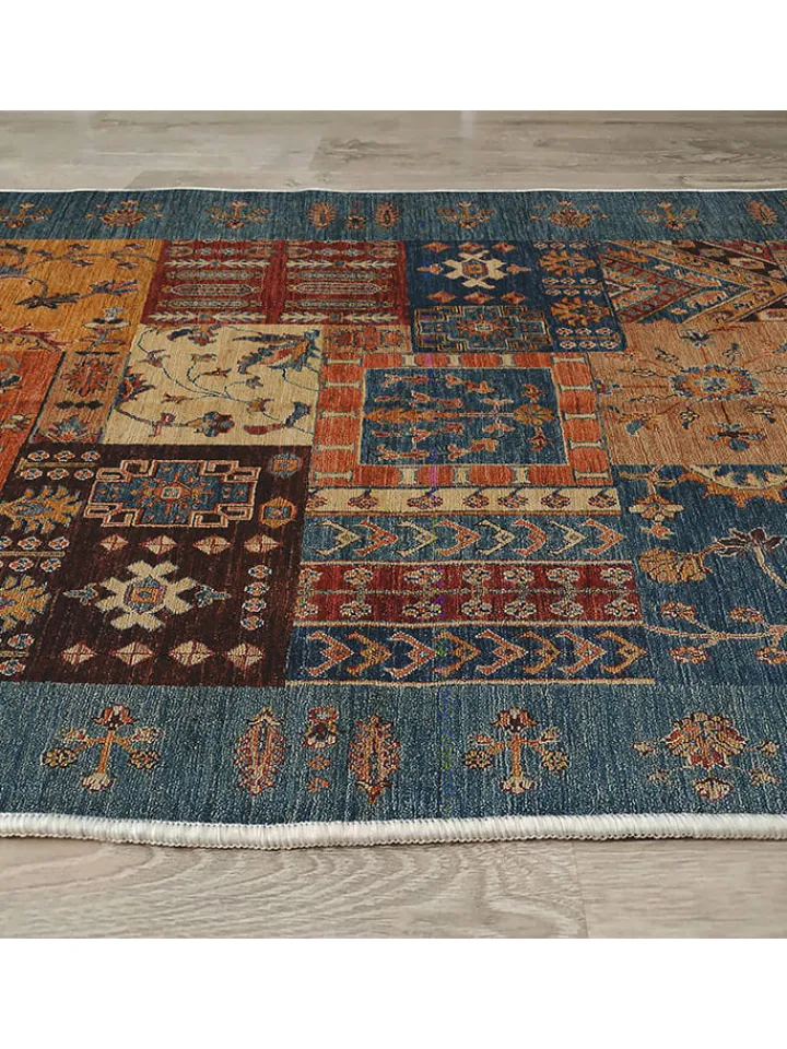Mioli Teppiche & Fußmatten<Kurzflor-Teppich "Woopamuk" in Orange/ Blau