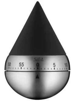 Silit Koch- & Backutensilien<Kurzzeitmesser "Swing" in Schwarz - (H)11 x Ø 7 cm