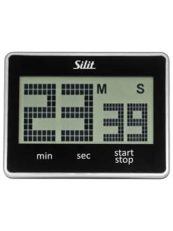 Silit Koch- & Backutensilien<Kurzzeitwecker "Attimo" in Schwarz - (B)9 x (H)7 cm