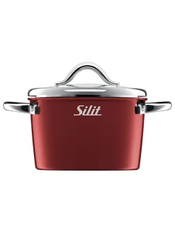 Silit Koch- & Backutensilien<Kurzzeitwecker "Vitaliano Rosso" in Silber/ Rot - Ø 5,5 cm