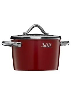 Silit Koch- & Backutensilien<Kurzzeitwecker "Vitaliano Rosso" in Silber/ Rot - Ø 5,5 cm