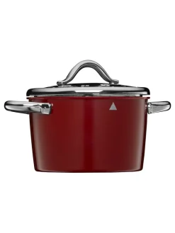 Silit Koch- & Backutensilien<Kurzzeitwecker "Vitaliano Rosso" in Silber/ Rot - Ø 5,5 cm