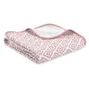 Emma&Noah Wohndecken & Plaids<Kuscheldecke in Weiß/ Rosa - (L)95 x (B)75 cm