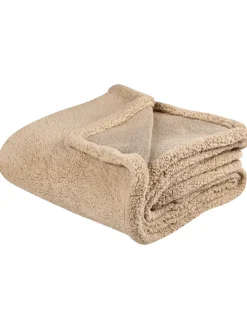 Beliani Wohndecken & Plaids<Kuscheldecke MIRGE in Beige - (W) 125 x (H) 0.7 x (L) 150 cm