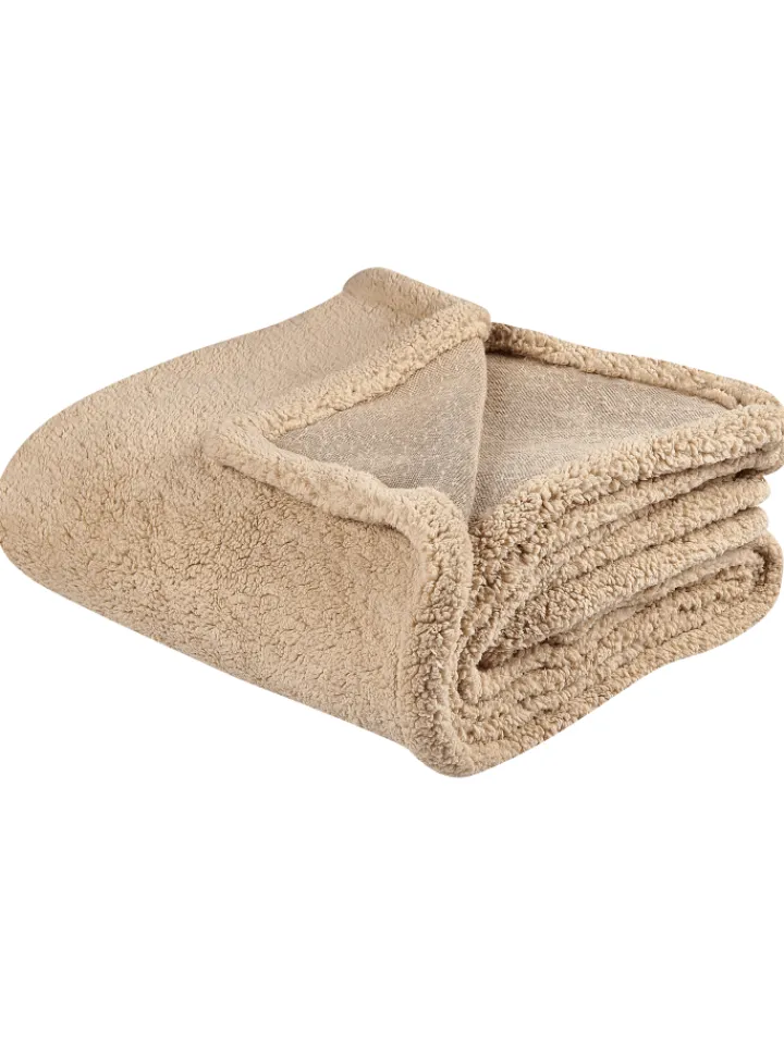 Beliani Wohndecken & Plaids<Kuscheldecke MIRGE in Beige - (W) 125 x (H) 0.7 x (L) 150 cm