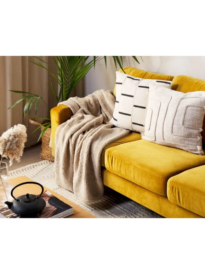 Beliani Wohndecken & Plaids<Kuscheldecke MIRGE in Beige - (W) 125 x (H) 0.7 x (L) 150 cm