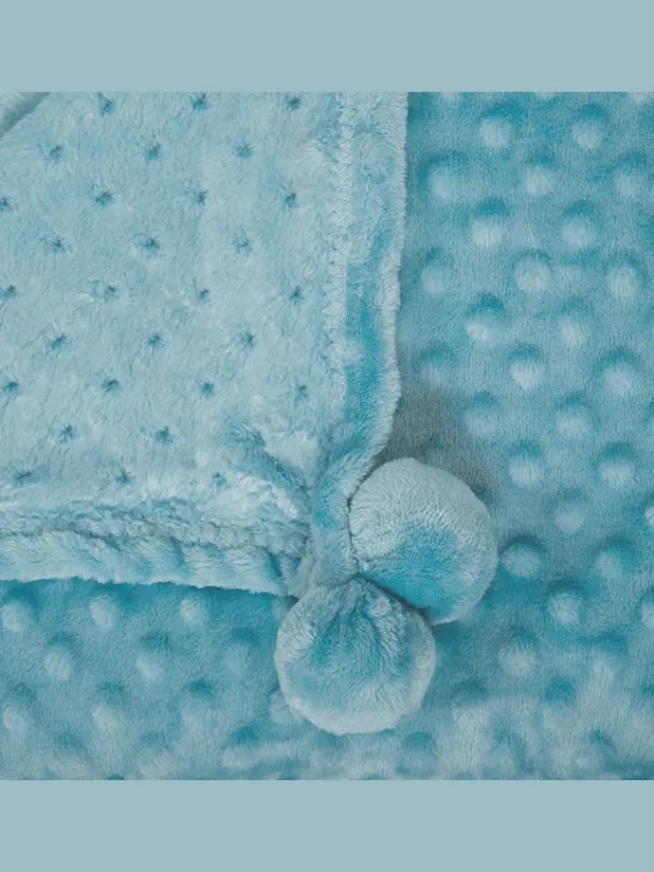 Beliani Wohndecken & Plaids<Kuscheldecke SAMUR in Blau - (W) 200 x (H) 2 x (L) 220 cm