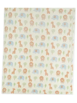 Bieco Spielwaren Wohndecken & Plaids<Kuscheldecke "Zoo" in Beige/ Bunt - (L)90 x (B)75 cm