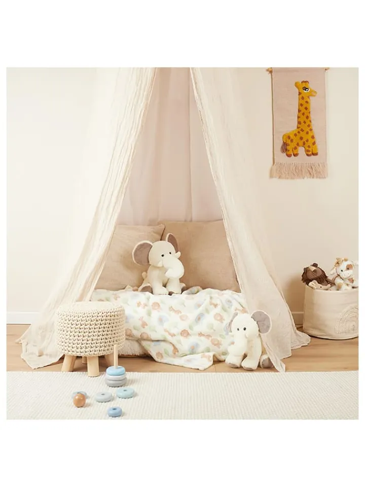 Bieco Spielwaren Wohndecken & Plaids<Kuscheldecke "Zoo" in Beige/ Bunt - (L)90 x (B)75 cm