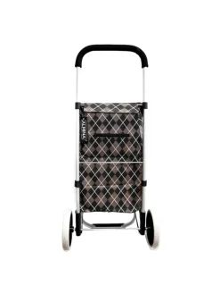 Almina Einkaufstaschen & -Trolleys<40L Einkaufstrolley aus Alu in Braun