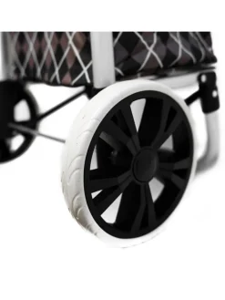 Almina Einkaufstaschen & -Trolleys<40L Einkaufstrolley aus Alu in Braun