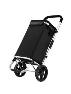 Cheffinger Einkaufstaschen & -Trolleys<40L Einkaufswagen Trolley in Schwarz
