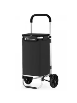 Cheffinger Einkaufstaschen & -Trolleys<40L Einkaufswagen Trolley in Schwarz