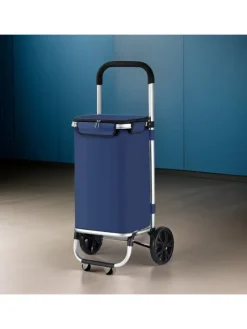 Cheffinger Einkaufstaschen & -Trolleys<40L Einkaufswagen Trolley in Blau
