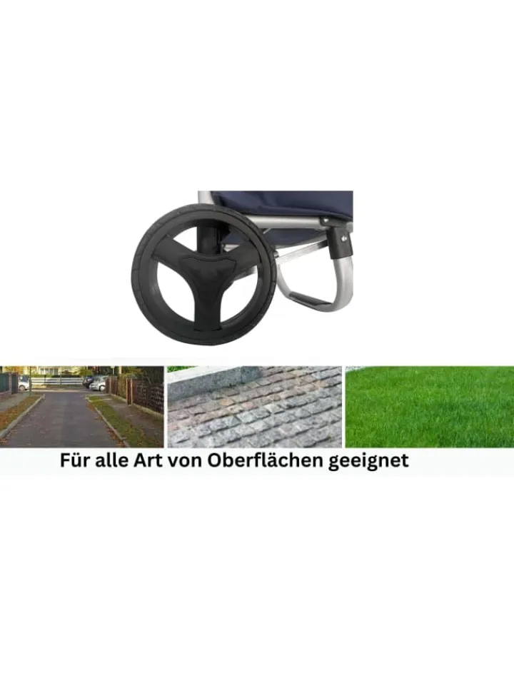 Cheffinger Einkaufstaschen & -Trolleys<40L Einkaufswagen Trolley in Blau