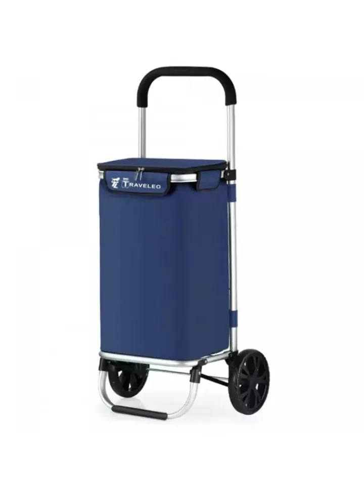 Cheffinger Einkaufstaschen & -Trolleys<40L Einkaufswagen Trolley in Blau