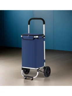 Cheffinger Einkaufstaschen & -Trolleys<40L Einkaufswagen Trolley in Blau