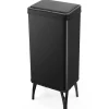 COSTWAY Mülleimer<50L Mülleimer mit Sensor in Schwarz