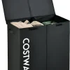 COSTWAY Wäschekörbe & -Ständer<105L Wäschekorb in Schwarz