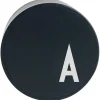 Design Letters Technikzubehör<Ladestecker "My Charger - A" in Schwarz - Ø 4,5 cm