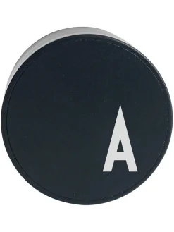 Design Letters Technikzubehör<Ladestecker "My Charger - A" in Schwarz - Ø 4,5 cm